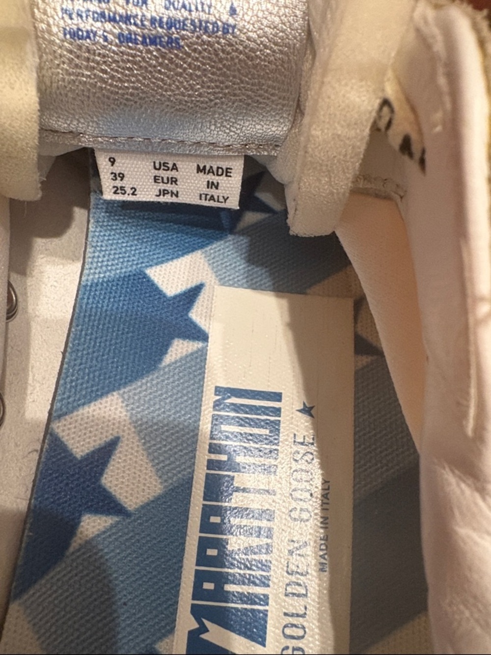 GOLDEN GOOSE STAR PRINTED TRAINERS- size 39 - Picture 7 of 7